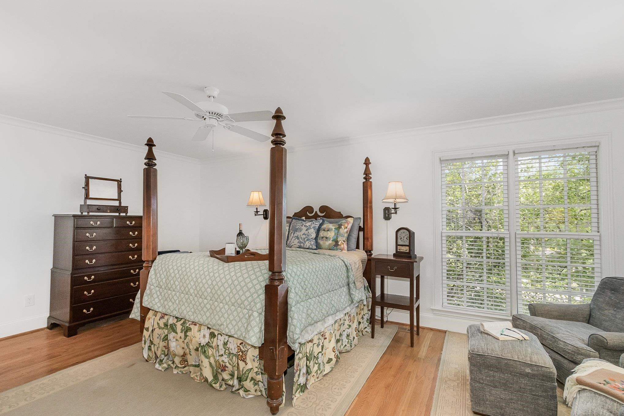 3327 Landor Road Raleigh, NC 27609 - Photo 34 of 60 a bedroom with a bed window and walk in closet