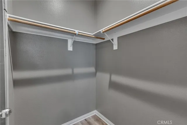 a close view of closet