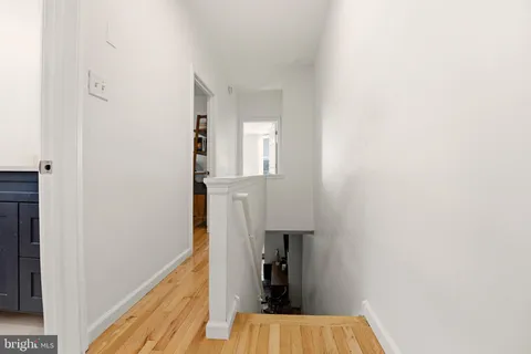 a view of hallway with stairs