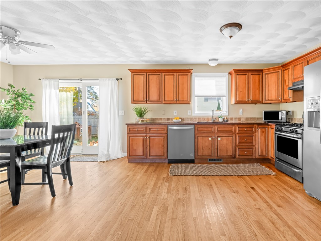 170 Long Street Warwick, RI 02886 - Photo 11 of 27 Kitchen with hardwood floors
