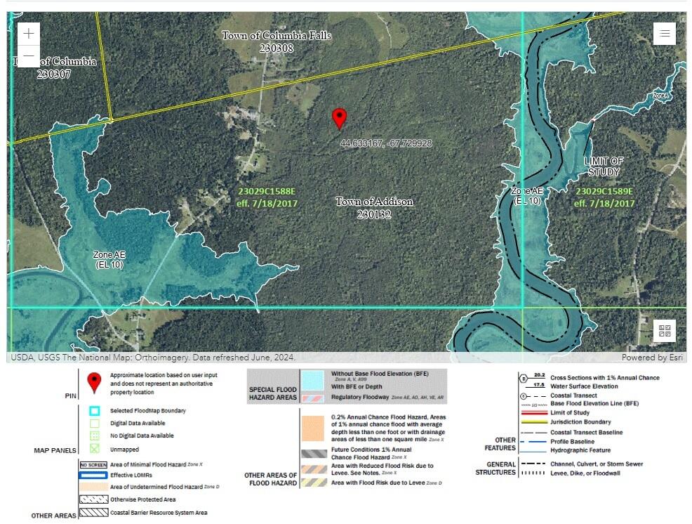 Lot 1 Point Street Addison, ME 04606 - Photo 6 of 7 FEMA MAP