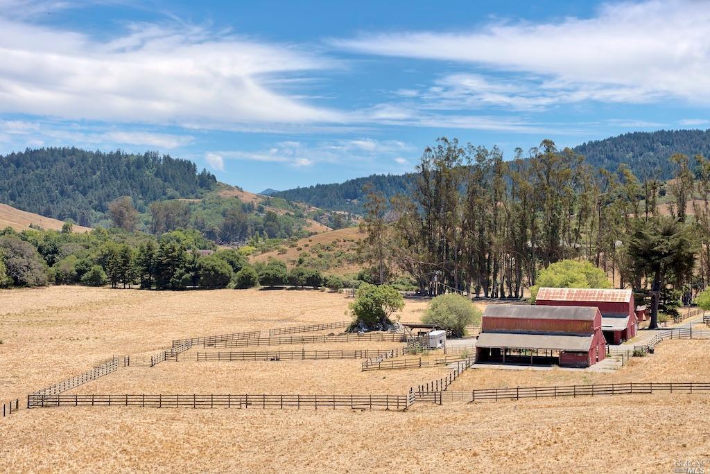 a view of lake with mountain