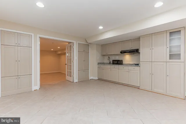 a view of an empty room