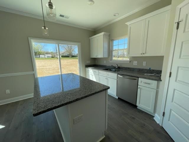 1502 Jack Davis Road Monroe, NC 28112 - Photo 6 of 18 a kitchen with granite countertop sink stove and cabinets