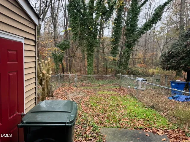 a view of a house with a door and chair
