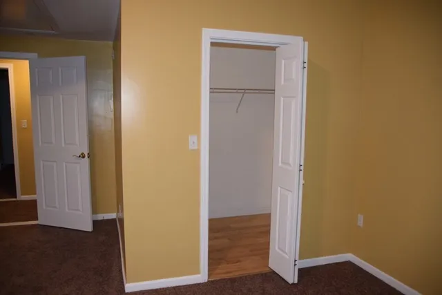 a view of front door with hallway