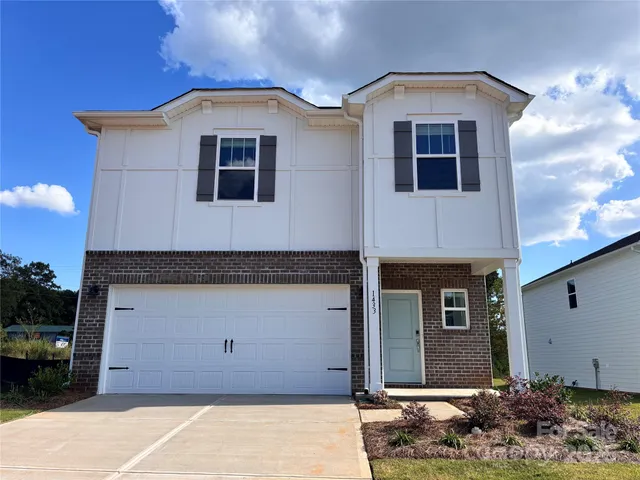 a front view of a house
