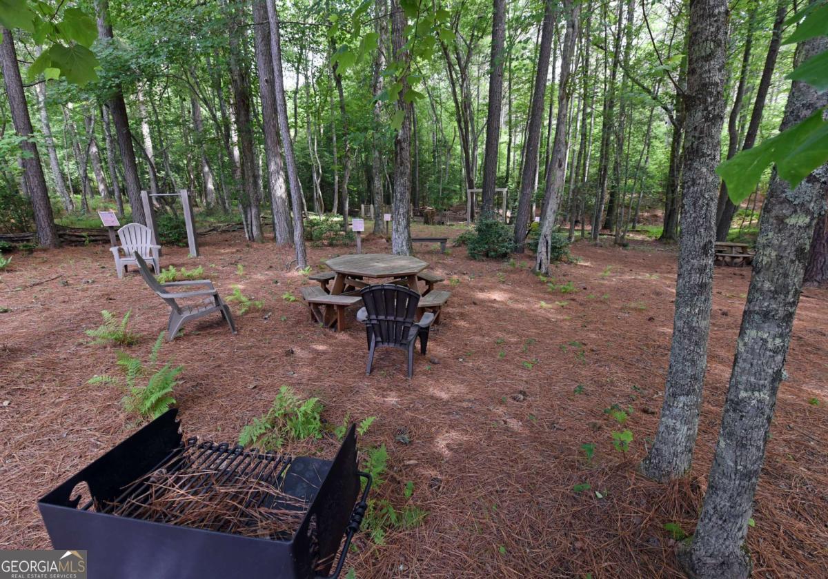 Lot 59 Ridge Peak View Blairsville, GA 30512 - Photo 27 of 49 a view of a park with a bench in a forest