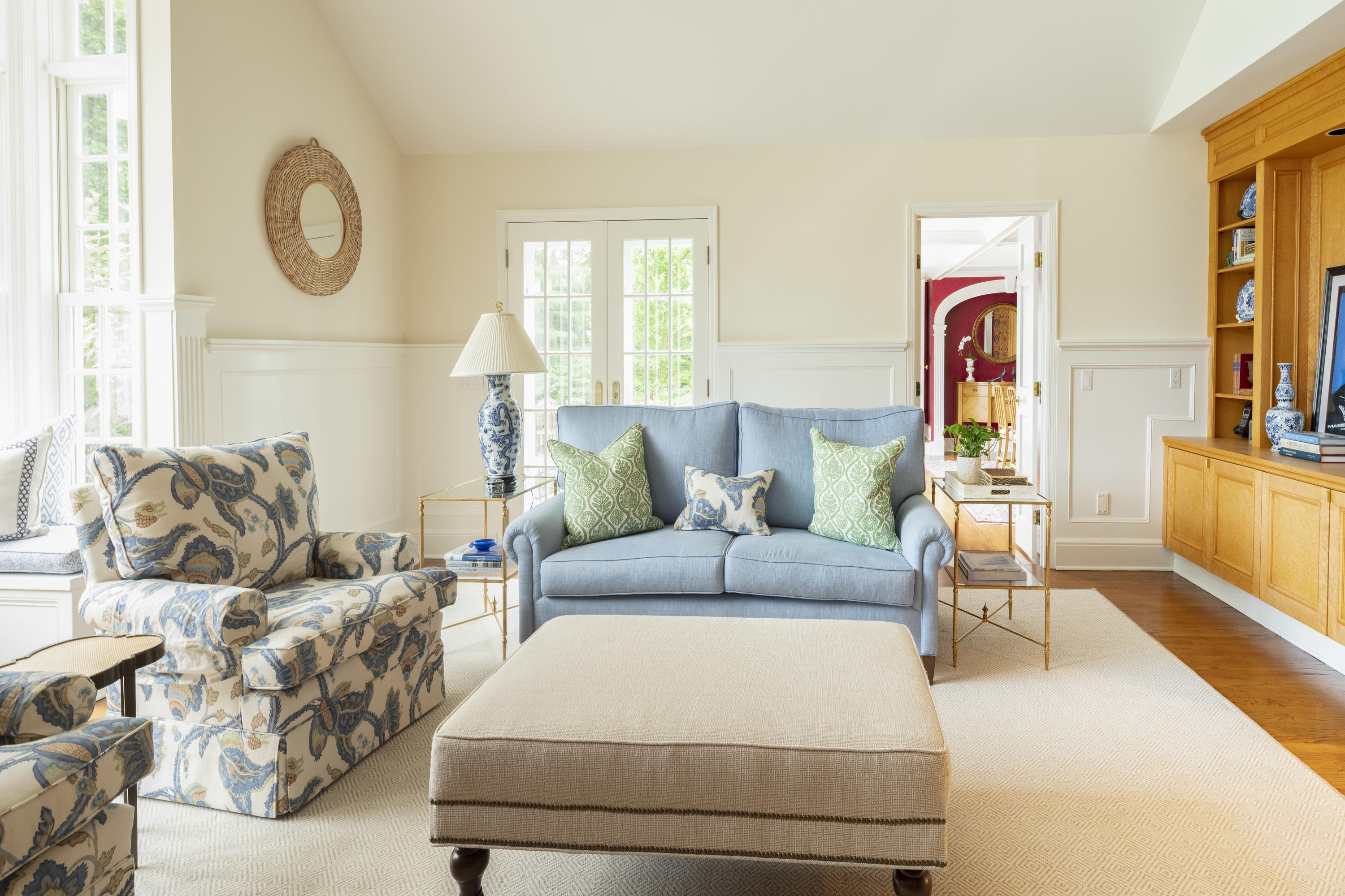 35 Rosebrook Road New Canaan, CT 06840 - Photo 15 of 38 a living room with furniture and a large window
