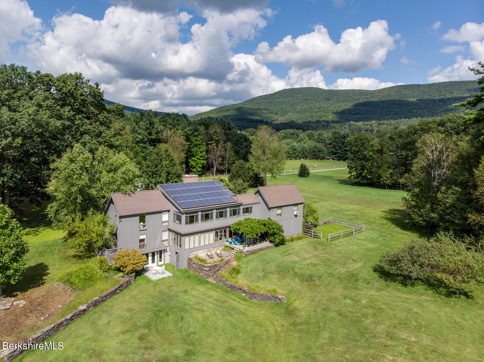 491 Henderson Road Williamstown, MA 01267 - Photo 5 of 42 an aerial view of a house with a garden