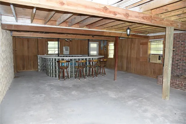 a view of backyard with window