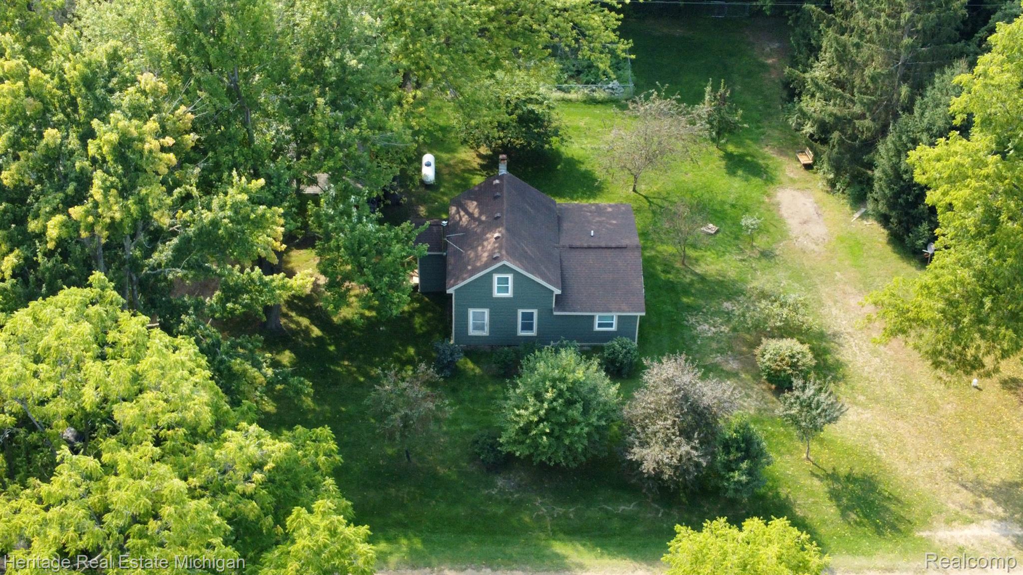 11909 South Nicholson Road Perry, MI 48872 - Photo 36 of 39 Ariel view of home
