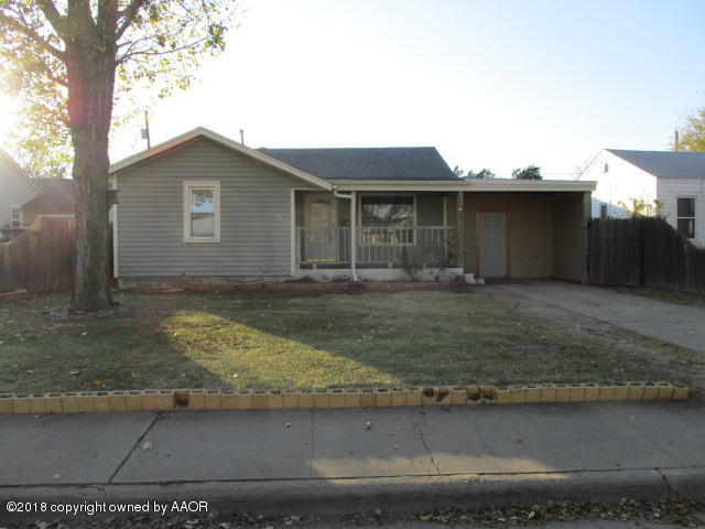 4124 South Lipscomb Street Amarillo, TX 79110 - Photo 1 of 18 a front view of a house with garden