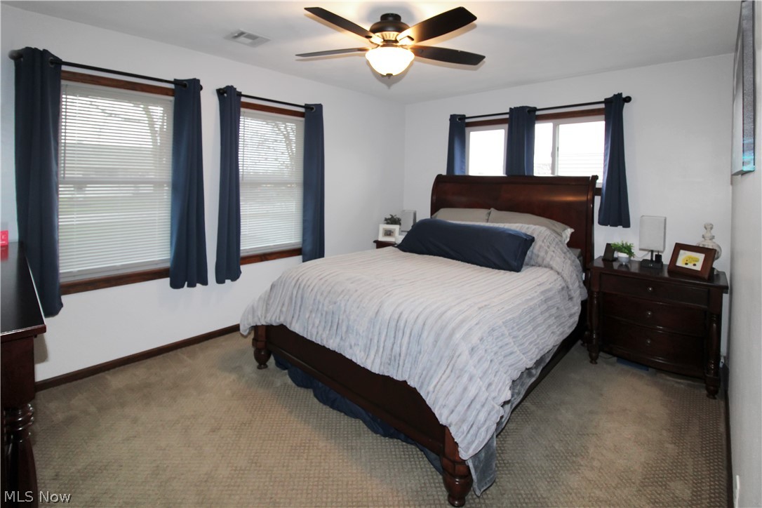 38 Meachem Road Port Clinton, OH 43452 - Photo 8 of 35 Carpeted bedroom with ceiling fan