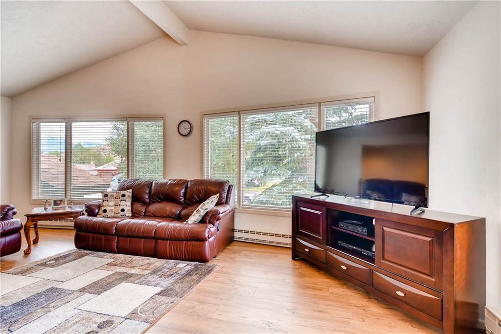 738 Deer Path Road Dillon, CO 80435 - Photo 6 of 25 a living room with furniture a flat screen tv and floor to ceiling window