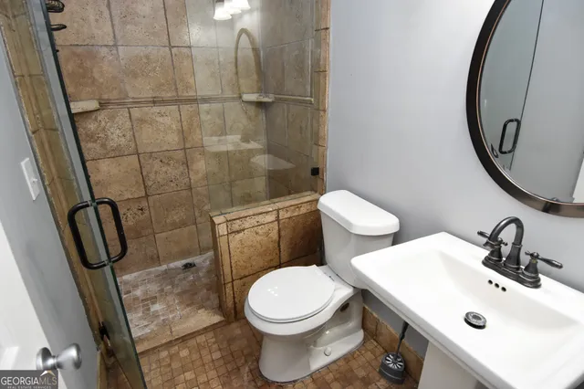 a bathroom with a sink and a bathtub
