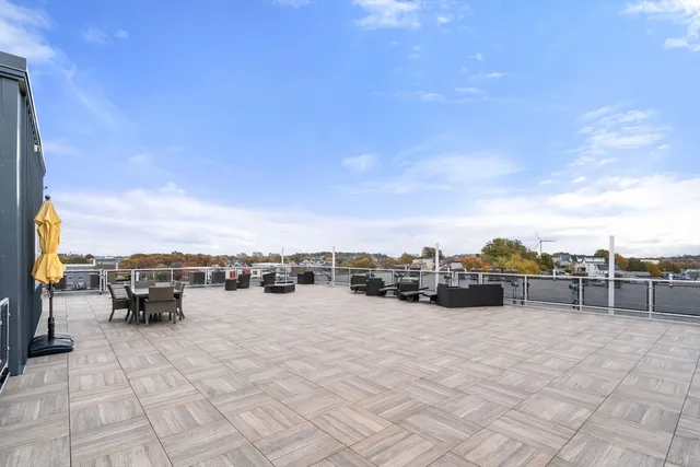 a view of city from balcony