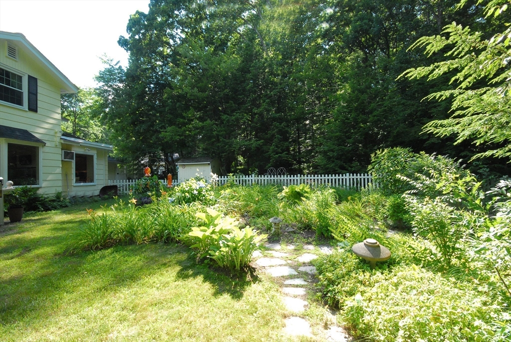41 Clarissa Road Chelmsford, MA 01824 - Photo 25 of 26 a backyard of a house with a garden and plants