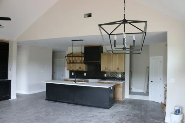 a kitchen with a sink and a cabinets