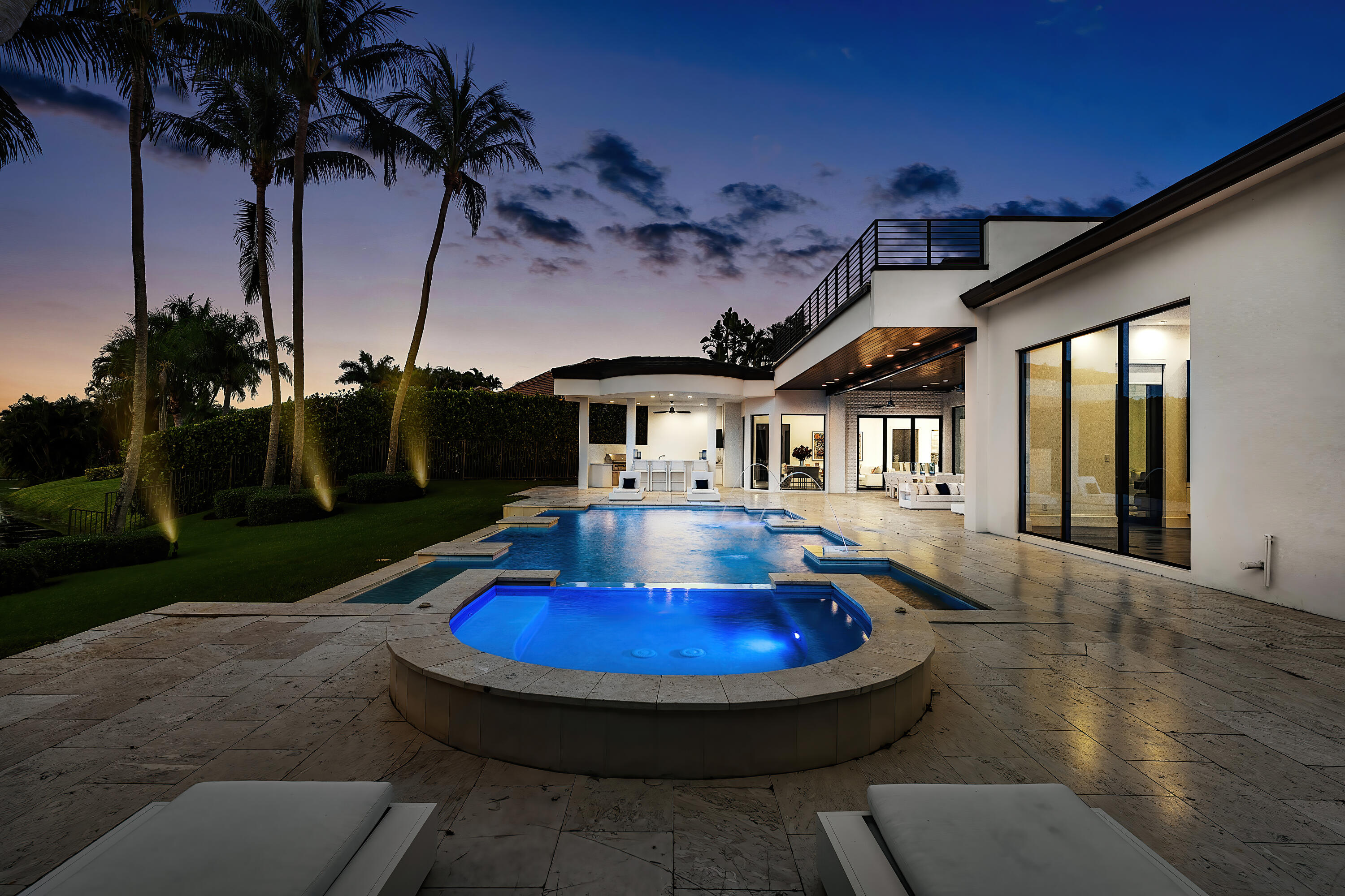 17096 Northway Circle Boca Raton, FL 33496 - Photo 84 of 144 Exterior Back - Dusk