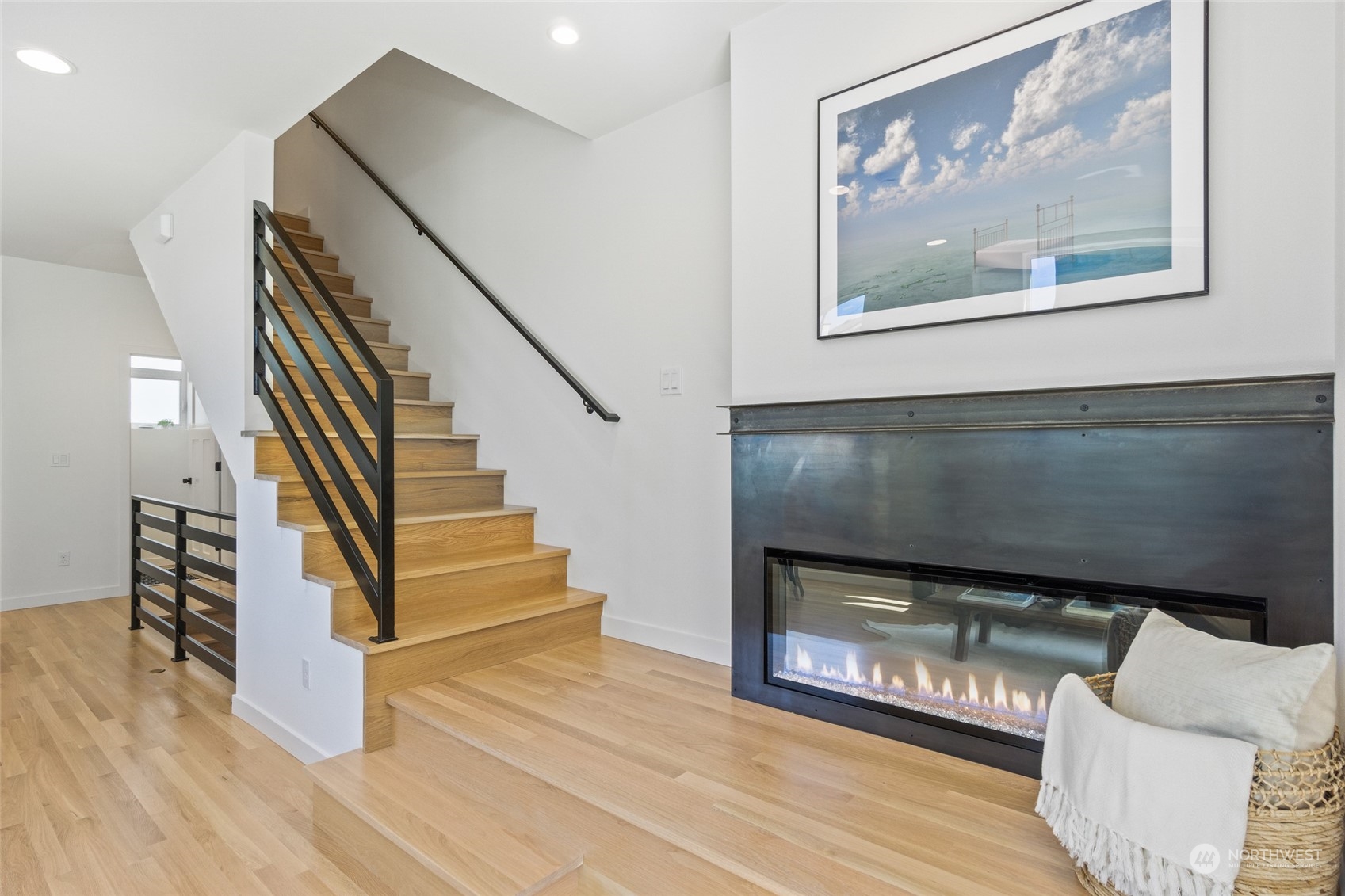 2620 Northwest 62nd Street, Unit B Seattle, WA 98107 - Photo 24 of 34 a view of entryway and hall with wooden floor