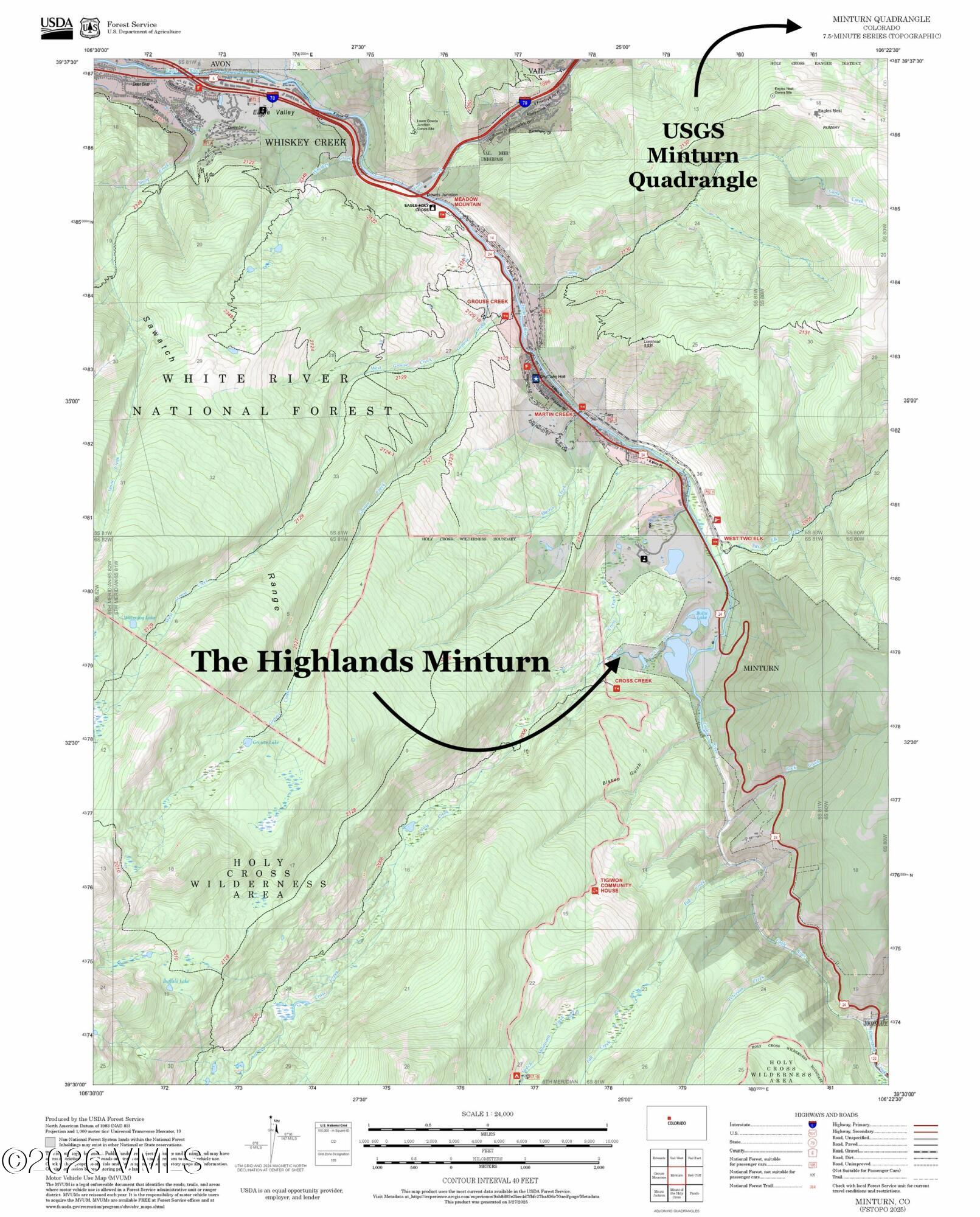 Tbd Notch Mountain Road, Unit HIGHLANDS 2 PARCEL B Minturn, CO 81645 - Photo 52 of 54 049 - THE HIGHLANDS MINTURN - USGS MINTU