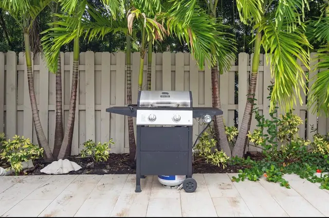 a view of a entryway with a garden
