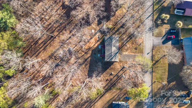 a backyard of a building