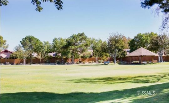 218 Kennedy Court Ridgecrest, CA 93555 - Photo 19 of 19 a view of a swimming pool and trees in the background