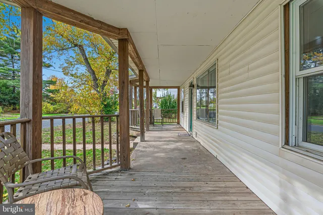 a view of a house with a porch