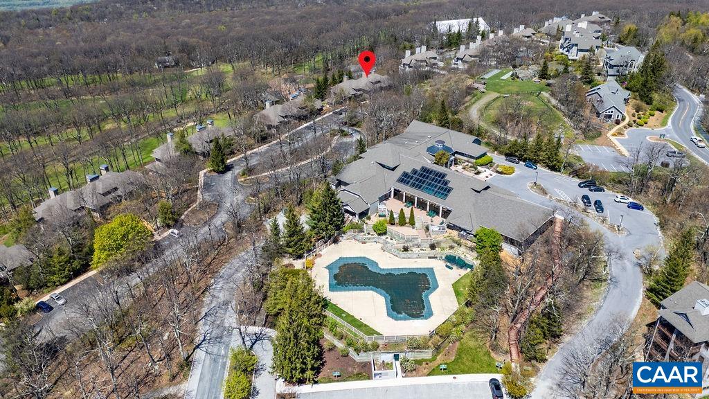 2070 Stone Ridge Wintergreen, VA 22967 - Photo 39 of 52 an aerial view of residential house with outdoor space and swimming pool