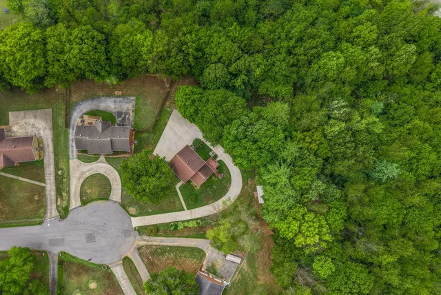 a front view of a house with a yard and a tree