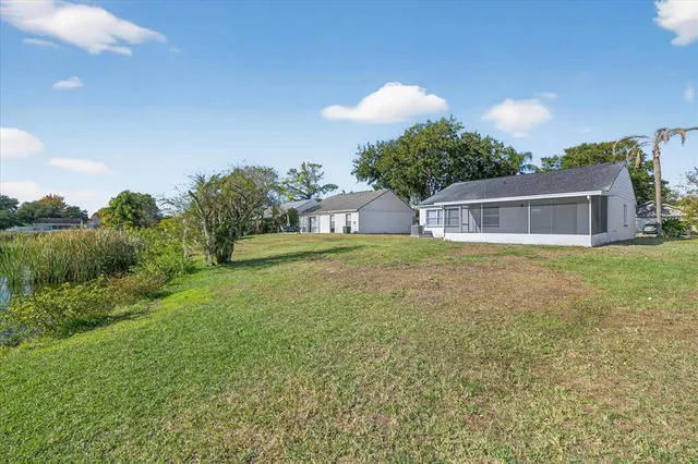a house view with a garden space