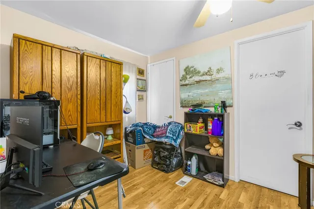 a room with musical instruments