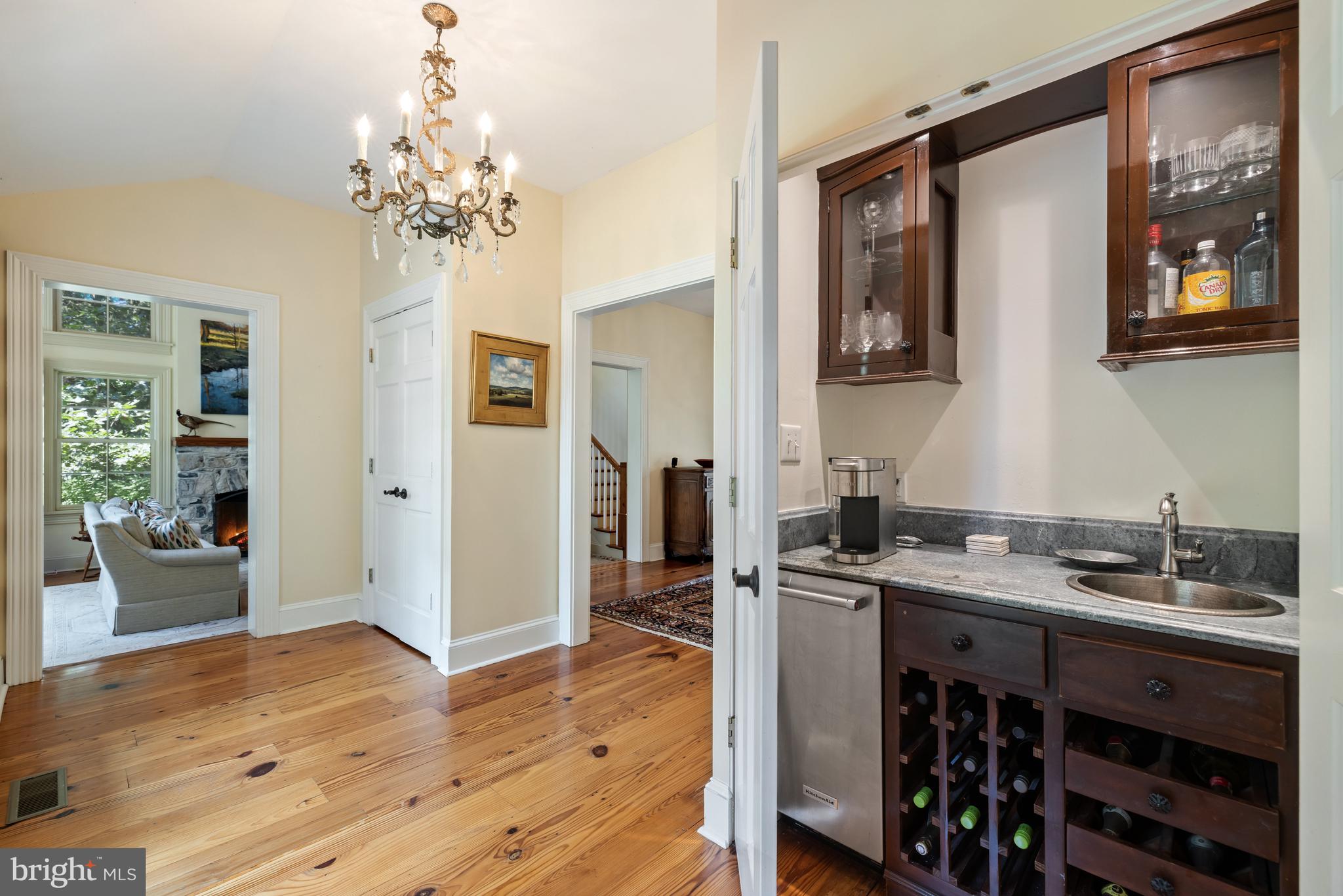 97 Tilthammer Mill Road Boyce, VA 22620 - Photo 12 of 68 Bar - front hall w/ ice maker, sink & wine storage