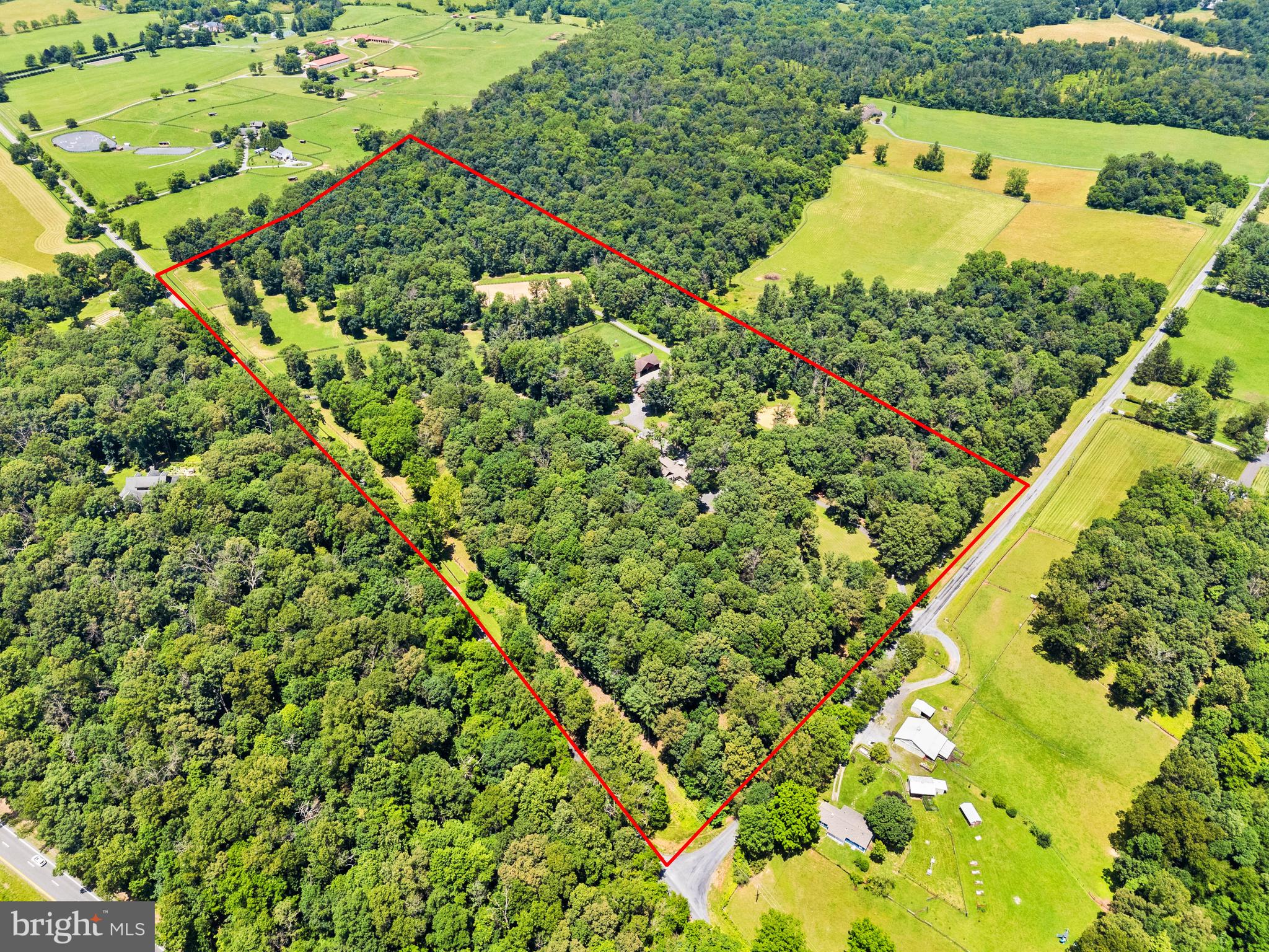 97 Tilthammer Mill Road Boyce, VA 22620 - Photo 67 of 68 Aerial view of the property-2 tax parcels combined