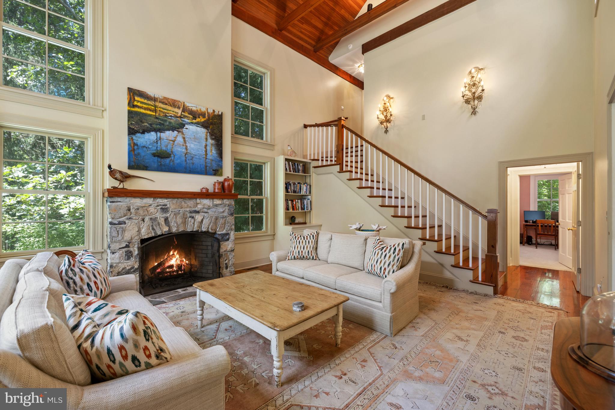 97 Tilthammer Mill Road Boyce, VA 22620 - Photo 8 of 68 With burn burning fireplace