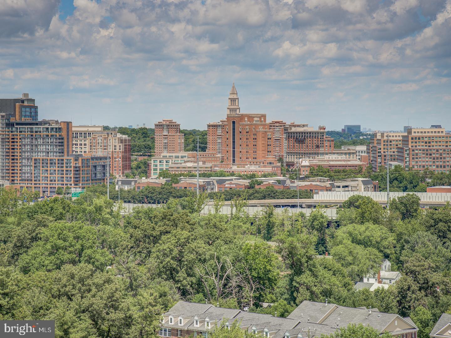 2059 Huntington Avenue, Unit 1602 Alexandria, VA 22303 - Photo 28 of 31 a view of a city with tall buildings and a big yard