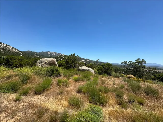 a view of a lake with a city