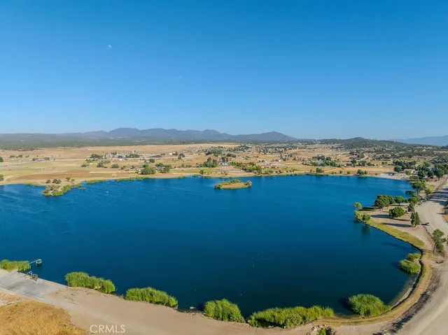 a view of lake and mountain