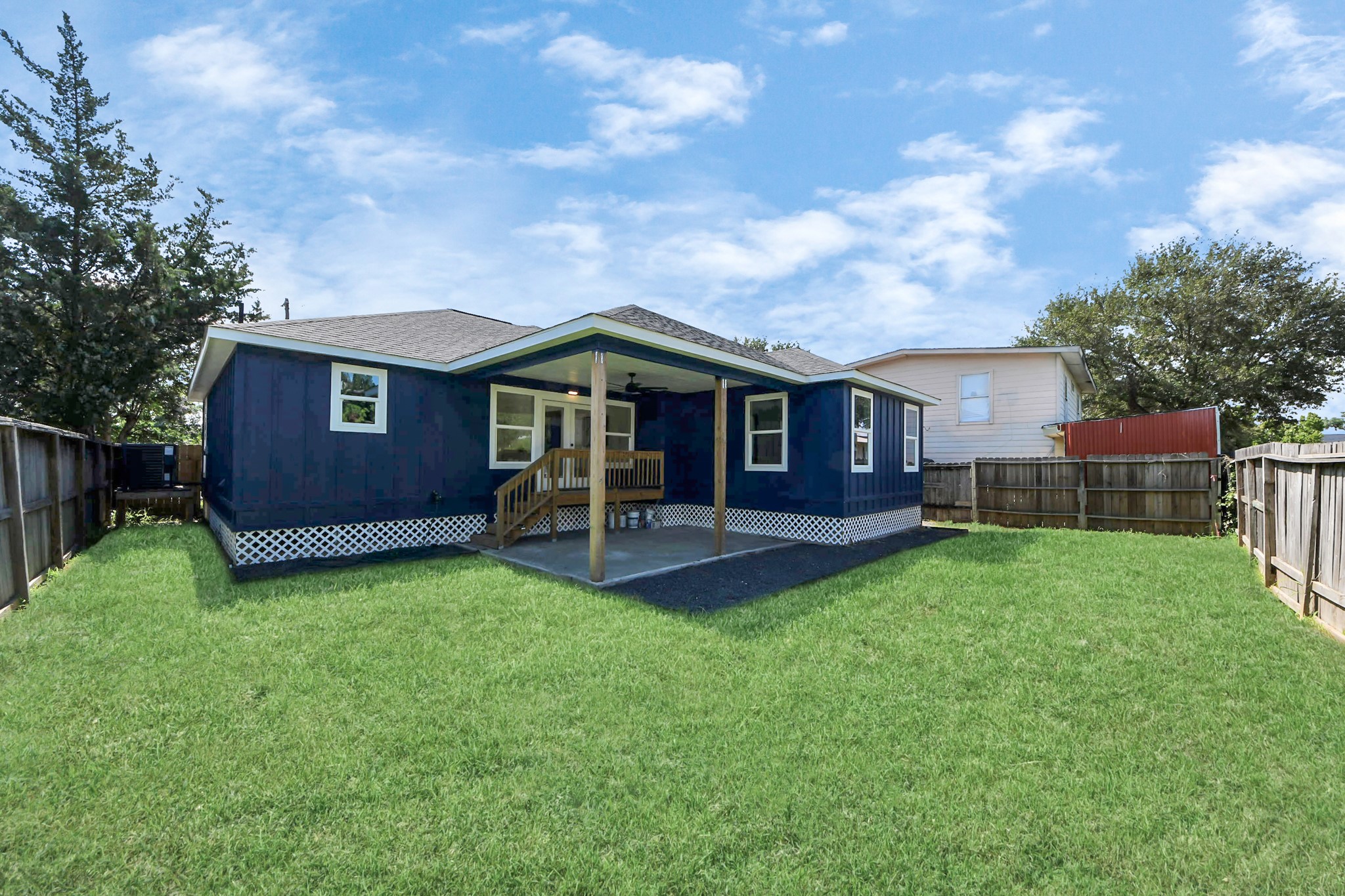 1737 Tabor Street Houston, TX 77009 - Photo 36 of 44 This spacious backyard is a blank canvas for outdoor living—add a dining set, string lights, garden beds, or even a fire pit to make it your own. The fully fenced layout is perfect for dogs to run and play freely, while still offering plenty of room for entertaining, relaxing, or creating your dream outdoor escape.