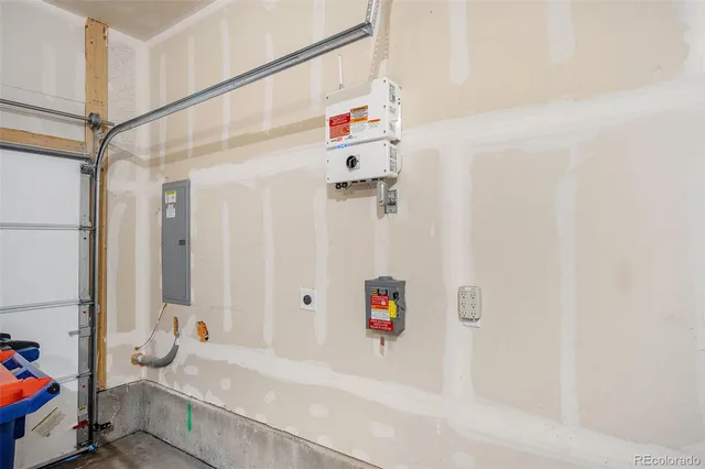 a bathroom with a sink and a shower curtain