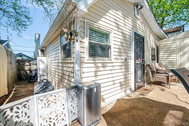 a view of a house with a patio