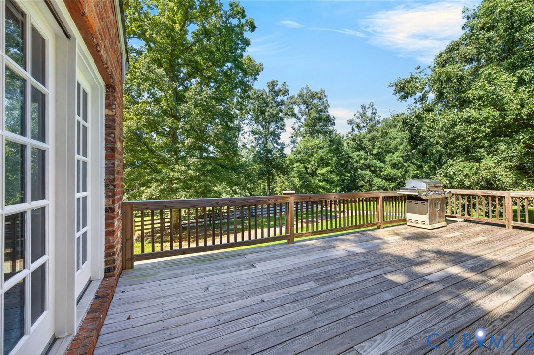 1108 Shallow Well Road Manakin-Sabot, VA 23103 - Photo 43 of 86 Expansive wood deck with a perimeter railing, Fren