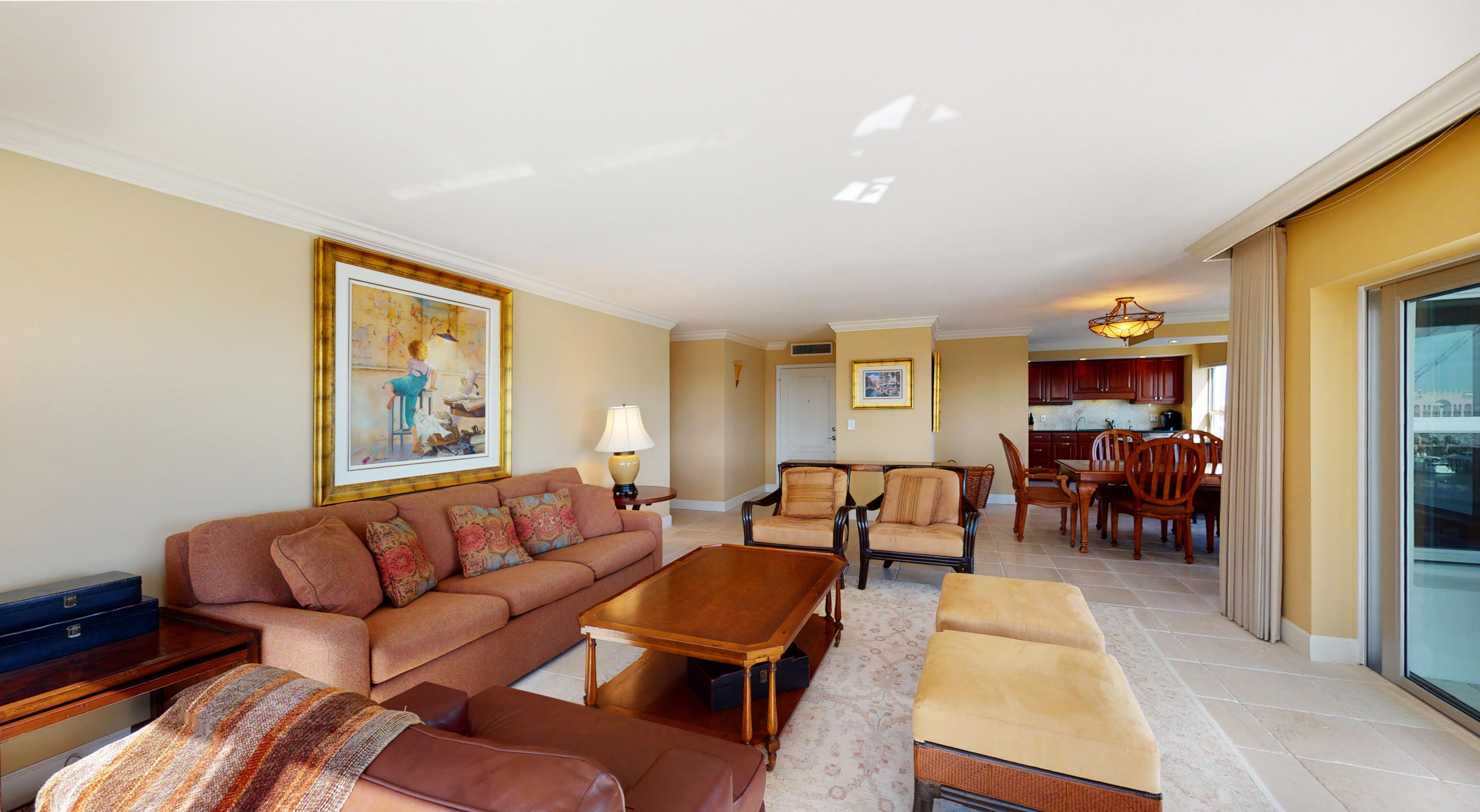 875 East Camino Real, Unit 11A Boca Raton, FL 33432 - Photo 7 of 30 LIVING ROOM TO DINING ROOM