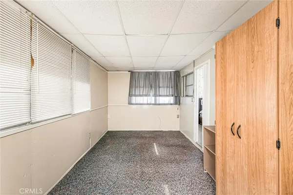 a view of a pathway with a door