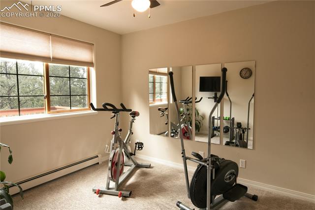 687 Ridge Road Divide, CO 80814 - Photo 15 of 40 Main level bedroom, currently used as a workout room