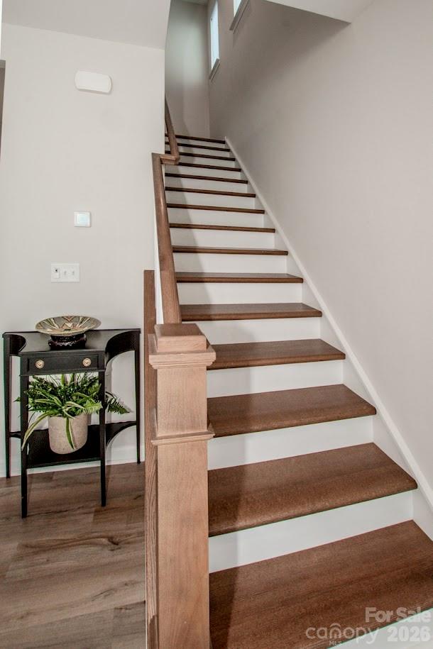 1270 Brawley School Road, Unit F Mooresville, NC 28117 - Photo 20 of 37 a view of entryway and hall with wooden floor