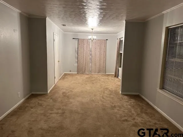 a view of an empty room