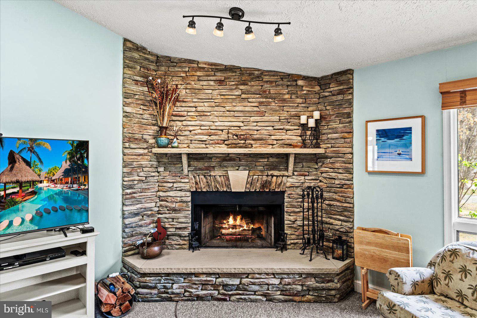 121 11th Street Colonial Beach, VA 22443 - Photo 9 of 33 a living room with furniture and a fireplace